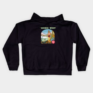 1940's The Scenic American West Kids Hoodie